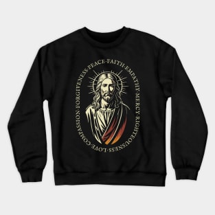 Jesus Christ Love Faith Christian Gift Idea Crewneck Sweatshirt